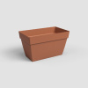 Truhlík CAPRI, XL, 60cm, plast, hnědá|TERRACOTTA|Artevasi