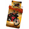 Jerry Fabrics obliečky Motorka Red Bavlna 140x200 70x90