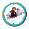 CUKROVÁ TLAČ jedlý obrázok na tortu Cukrová hmota FROZEN KRAJINA ĽADU ELSA ANNA #