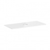 Hansgrohe Xelu Q - Doska pod umývadlo 118x55 cm, výrez uprostred, lesklá biela 54115050