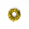 Saténová gumička scrunchie ZLATÁ OLIVA M
