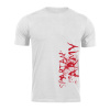 DRAGOWA krátke tričko spartan army WAR, biela 160g/m2 - 5XL