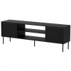 Cama Meble Tv stolík CORTINA 180 EF, čierny mat/čierny mat