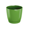 kvetináč 12cm Coubi Round P DUOP120-370U olivový plastový PROSPERPLAST