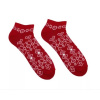 Unisex členkové ponožky Čičmany bordové HestySocks (veľkosť: 35-38)