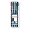 Permanentný popisovač, sada, OHP, 1 mm, STAEDTLER Lumocolor 317 M, 4 rôzne farby