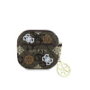 Guess PU 4G Peony Charm puzdro AirPods 4 - Brown GUA4P4RPEW