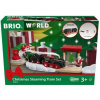 Dráha pre deti Brio - Brio 36014 Vianočné súpravy s frontom pre pár (BRIO 36014 Vianočná súprava s parným vlakom)