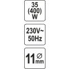 Pištoľ na lepidlo 11 mm 35 (400) W YT82401 YATO