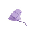 Vertikálna myš Natec CRAKE 2 PRO/Vertikálna/Optická/Pre pravákov/12 400 DPI/Drôtové USB-A/Fialová NMY-2274