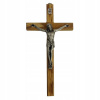 Drevený závesný kríž jasný 25 cm s ... - 62607 (Drevený závesný kríž jasný 25 cm s ... - 62607)