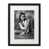 Atelier - Petr Vydra Umelecká čiernobiela fotografia - Dievča v okuliaroch (čierny rám), Velikost a varianta fotografií Bílý rám 30 x 40 cm ( pasparta 21x 30 cm )