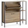 Autronic Botník, 2 priehradky, 3 police, dekor dub, MDF ABO-G1008 OAK