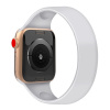 AppleMix Remienok pre Apple Watch Ultra 49 mm / 45 mm / 44 mm / 42 mm - bez zapínania - silikónový - veľkosť L - biely