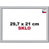 BFHM Plastový rám 29,7x21cm A4 - stříbrný