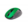 C-TECH myš WLM-02, černo-zelená, bezdrátová, 1600DPI, 6 tlačítek, USB nano receiver WLM-02G C-Tech