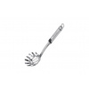 Naberačka na špagety Bergner / nerezová oceľ / 31 cm / zuby a otvory / strieborná / čierna