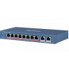 HIKVISION DS-3E0310HP-E switch 8x100TX PoE (1xHi-PoE- 60W) + 2x Gb, 110W - dosah až 250m DS-3E0310HP-E