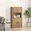 zahrada-XL Vysoký stôl dub artisan 80 x 33 x 150 cm Kompozitné drevo 3334337