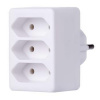 PremiumCord Roztrojka 230V biela 3x2,5A ppr03