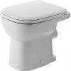 Duravit D-Code - Stojace WC, ploché splachovanie, zadný odpad, biela 21090900002