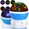 PROJEKTOR PRE DETI NOČNÁ LAMPA HVIEZDY NEBA 2V1 MESIAC OTOČNÝ 360