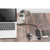 Digitus USB 3.0 Hub 4-Port, Slim Line, 0,2m kabel