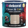 Farba na - Farba DEKORAL CLEAN & COLOR, aróma kávy 2,5L (Farba na - Farba DEKORAL CLEAN & COLOR, aróma kávy 2,5L)