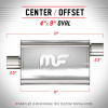 MagnaFlow 14363 Tlumič výfuku leštěný 63,5 mm (MagnaFlow #14363 Polished Stainless Steel Mufflers)