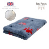 DRYBED Premium Vet Bed Paws & Stars USA modrý 150 x 100 cm