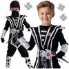 Kostým Ninja 134-140 viacfarebný s maskou a zbraňou