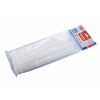Plastové sťahovacie pásky Extol Premium, 100 ks farba biela rozmery (d x š) 200 × 3,6 mm