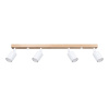 Sollux Lighting Verdo stropné svietidlo 4x10 W biela-drevená SL.1289