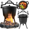 Kotlík na guľáš - Caulted Cauldron Maďarský poľovný hrniec pre oheň gril 8L (Caulted Cauldron Maďarský poľovný hrniec pre oheň gril 8L)