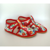 Baby Bare Shoes Slippers - White Folklore Veľkosť: 33