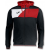 Joma Mikina HOODIE POLY CREW II BLACK-RED Veľkosť: 6XS