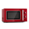 Klarstein Caroline, mikrovlnná rúra, 20 l, 700/1000 W, Ø 25,5 cm, QuickSelect, retro, červená (DSM4-Caroline-rot)