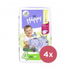 4x BELLA HAPPY Plienky jednorazové 4 Maxi (8-18 kg) 66 ks - BIG PACK VP-F028545