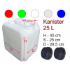 Kanister, bandaska - Canister 25L schvaľovacie palivo ADR inak (Canister 25L schvaľovanie paliva ADR Rôzne farby)