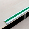 Protišmyková schodová lišta, Aluminium m2, Easy Clean, zelená, š 800 mm, hrúbka materiálu 4 mm