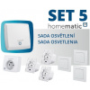 Centrálna jednotka Homematic IP Sada osvetlenia Homematic IP - HmIP-SET5 (s možnosťou stmievania) (HMIP-SET5)