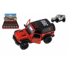 Auto Kinsmart Jeep Wrangler Polícia 2018 kov/plast 12cm 2 farby na spätné nat.