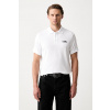 Karl Lagerfeld polo tričko pánske bavlnené s elastanom 500235.745780 biela S