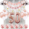 Balóny na párty - Balóniky Birthday set 50 rokov Rose zlaté (Balóny na párty - Balóniky Birthday set 50 rokov Rose zlaté)