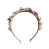Nanán detská čelenka s ružičkami ružová