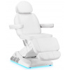 Luxusné elektrické kozmetické kreslo SILLON 3 motory biely nožný ovládač