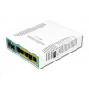 MikroTik RouterBOARD hEX PoE, 800MHz CPU, 128MB RAM, 5xGLAN, USB, PoE 802.3at, USB, SFP, vč. L4