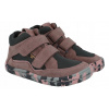Dievčenské barefootové čižmy FRODDO G3110262-4 GREY/PINK na suchý zips, veľkosť 30