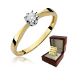 Zlatý Zásnubný Prsteň s Diamantom 0,15 ct (Zlatý Zásnubný Prsteň s Diamantom 0,15 ct)