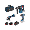 BOSCH Batéria GBH + GDX + GWS + taška (1 x 5,0 Ah batéria + 1 x 8,0 Ah ProCore + nabíjačka)